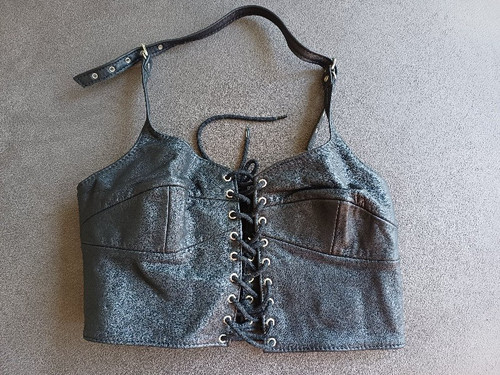 Leder bustier korsage von - bustier,