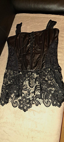 Damen kleid korsettoberteil - kleid,