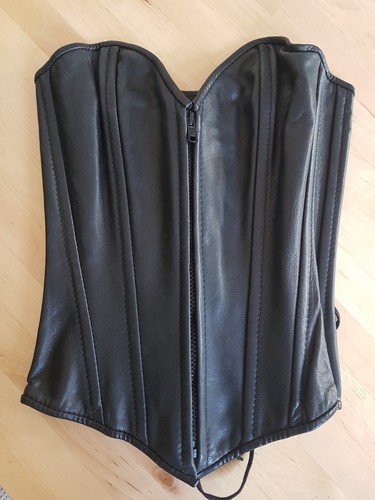 Schwarze korsage leder - schwarze, korsage,