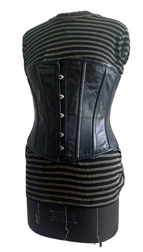 Leder corsage burlesque gothic - leder,