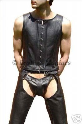 Neu herren leder korsett - neu,