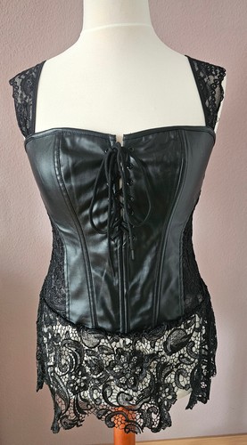 Sexy korsage gothic kunstleder - gothic,