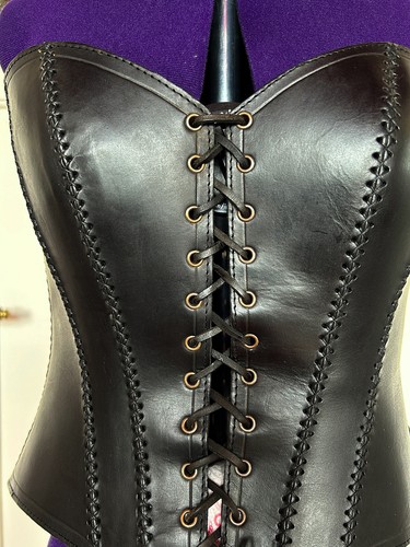 Gothic leder korsage vintage - leder-korsage, |
